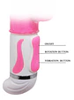 Vibrador-rotador y estimulador de clítoris Fascination - Miniatura 3