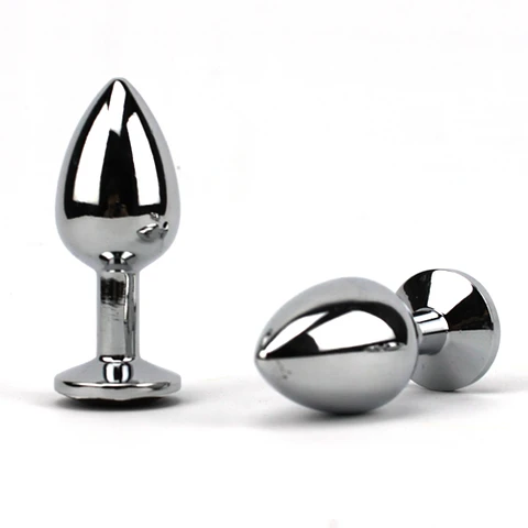 Plug Dilatador Metalico  Con Joya Talla L