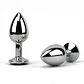 Plug Dilatador Metalico  Con Joya Talla L - Miniatura 1