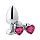 Plug Dilatador Metalico  Con Joya Talla S - Miniatura 1