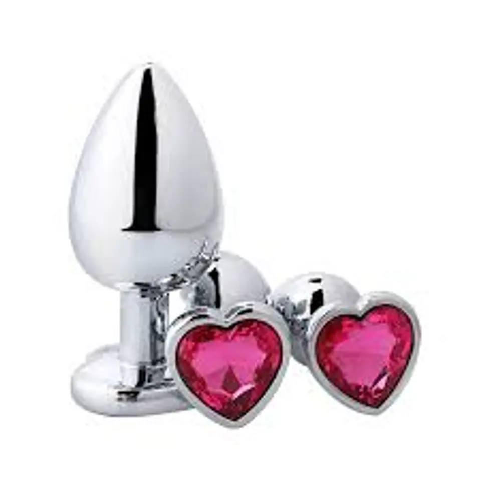 Plug Dilatador Metalico  Con Joya Talla S 1