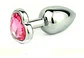 Plug Dilatador Metalico  Con Joya Talla S - Miniatura 2