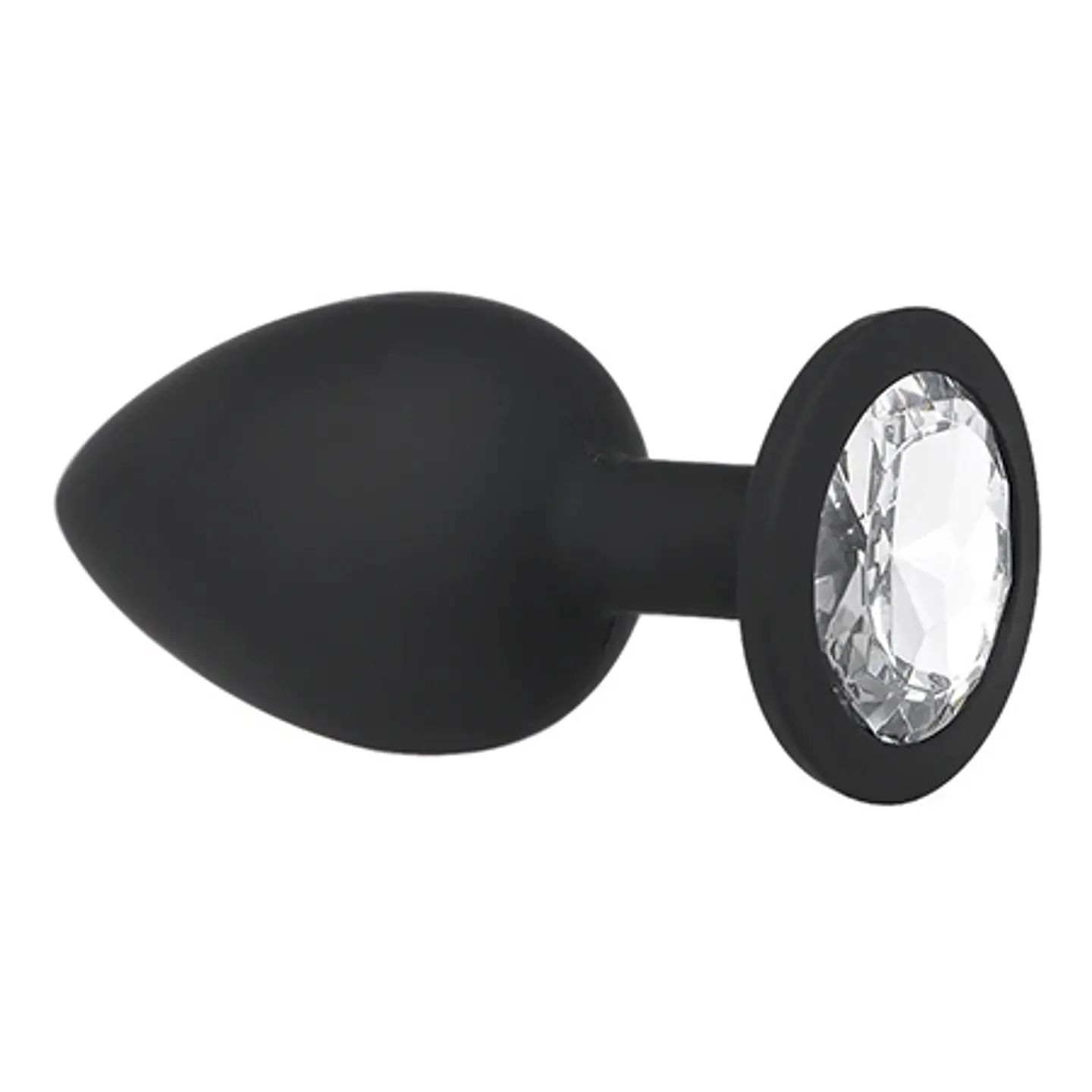 Plug anal siliconado con joya- talla S 1