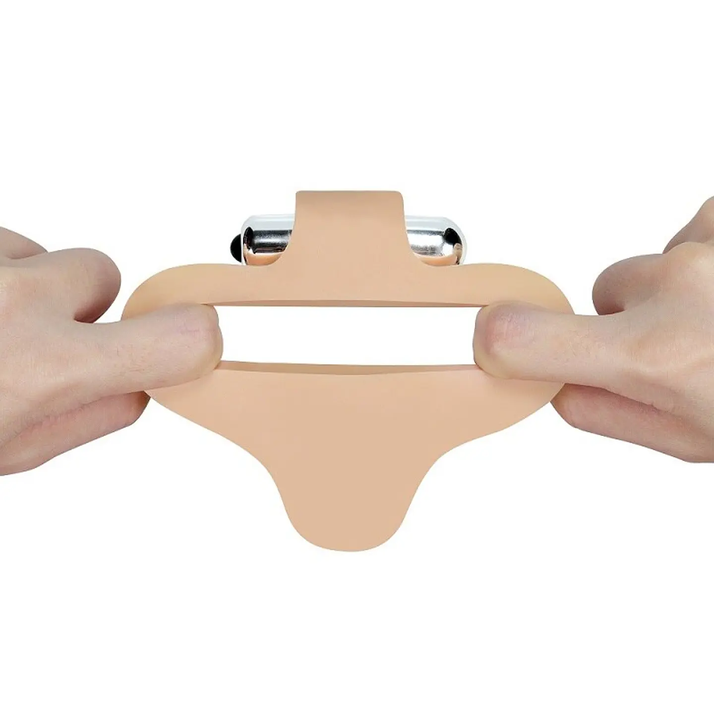 Anillo vibrador con Dildo para Doble Penetración 3