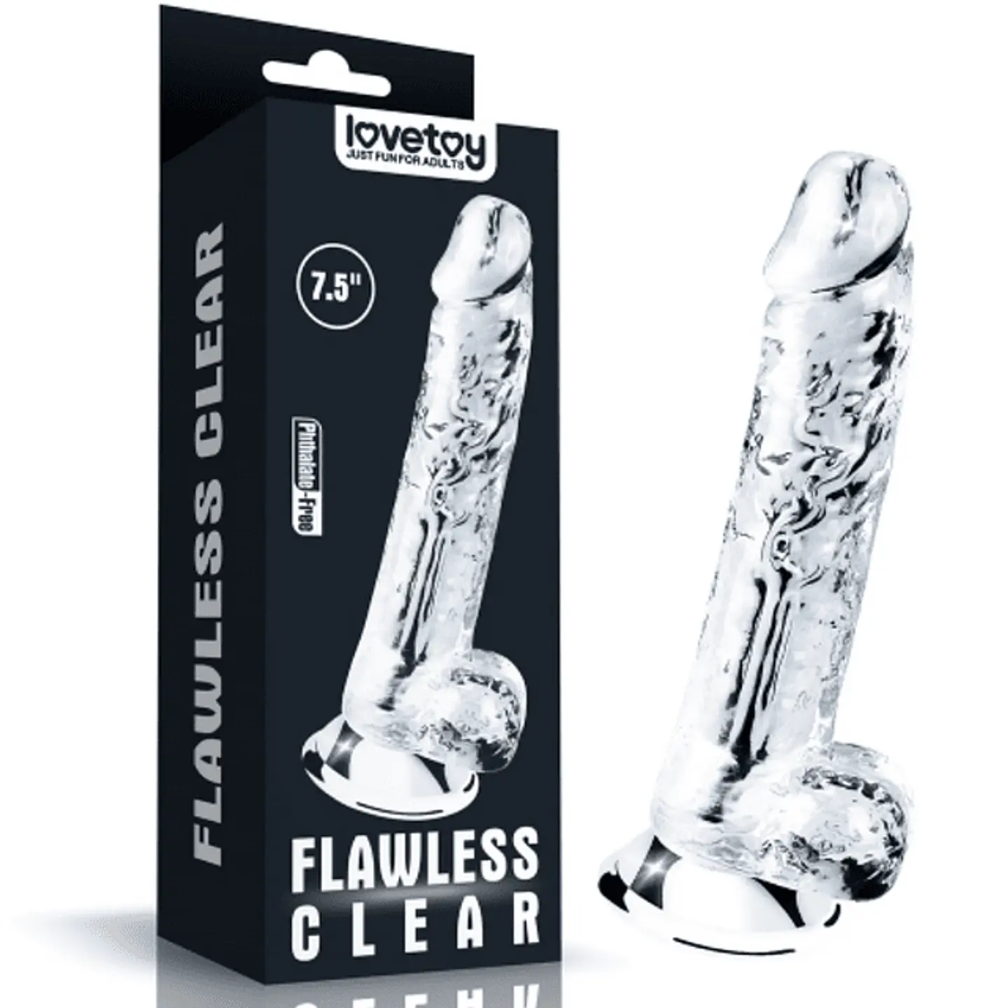 Consolador transparente Lovetoy 1
