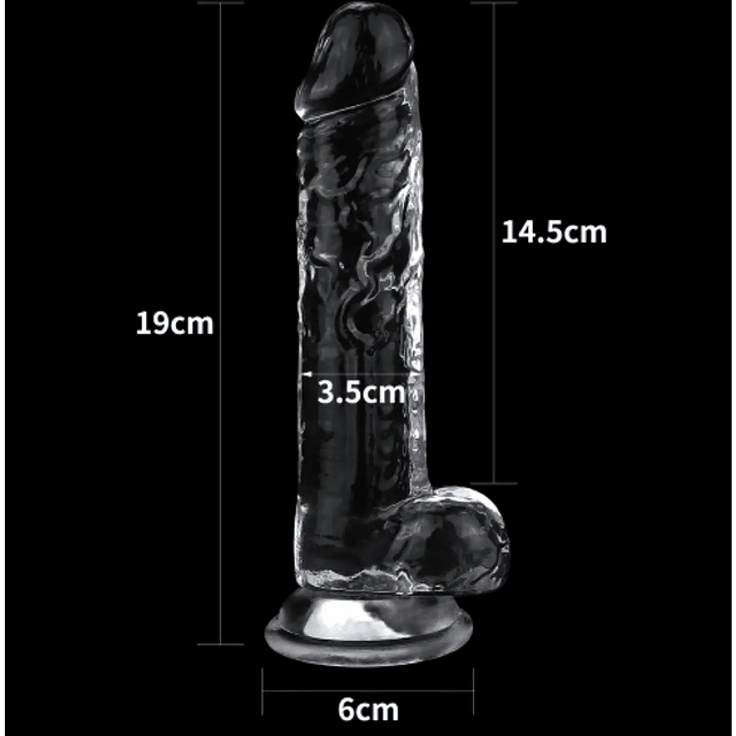 Consolador transparente Lovetoy 2