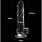 Consolador transparente Lovetoy - Miniatura 2