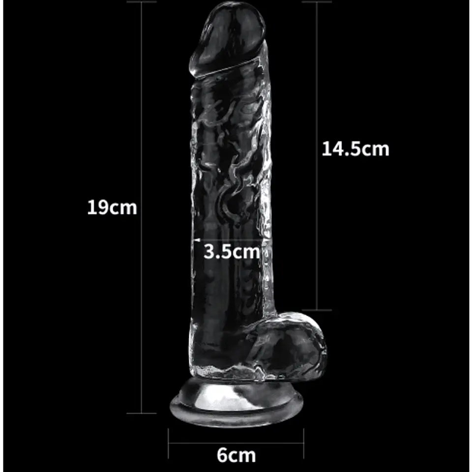 Consolador transparente Lovetoy 2