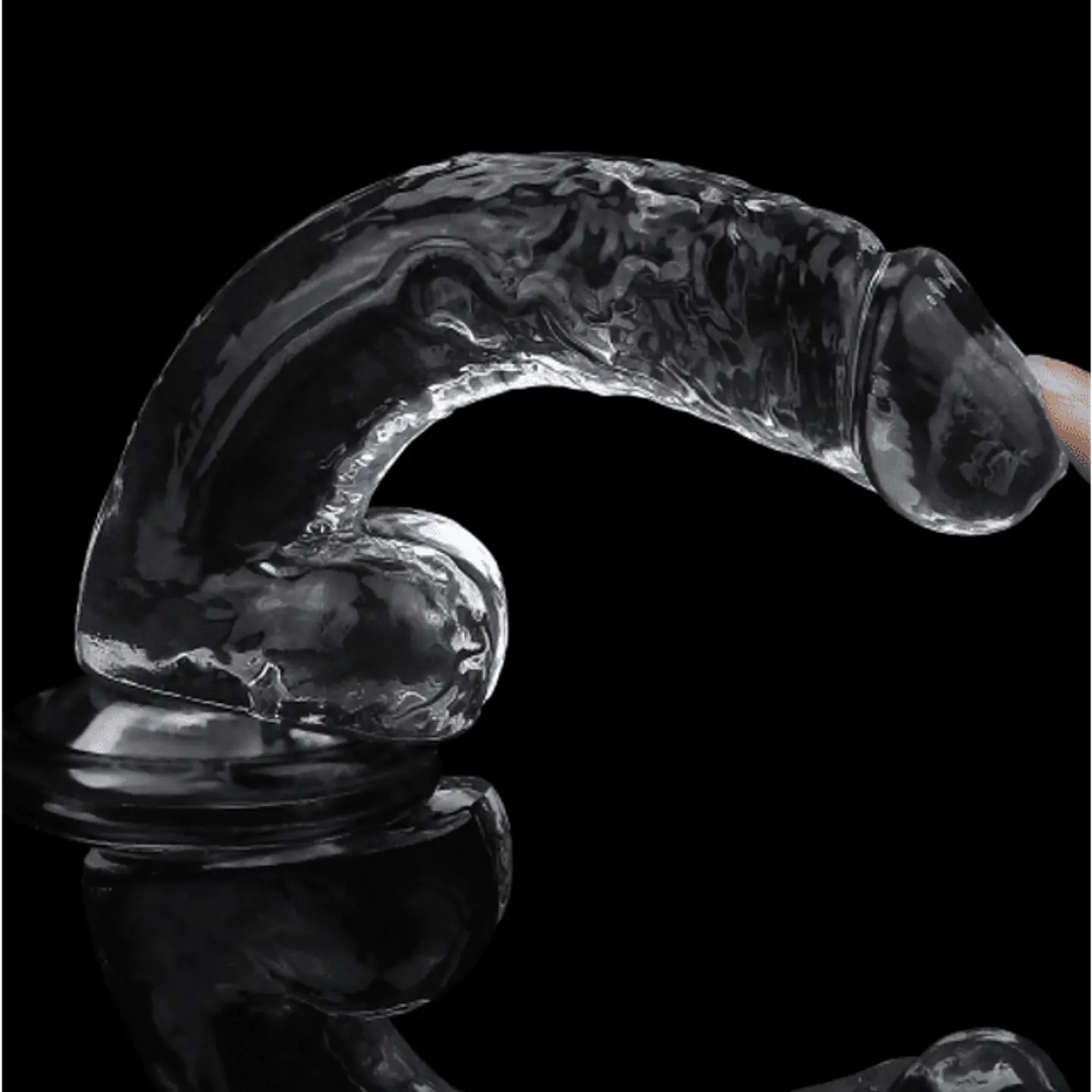 Consolador transparente Lovetoy 3
