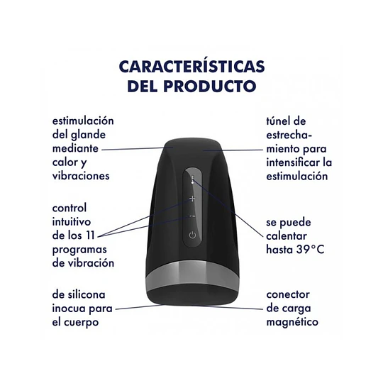 Masturbador Masculino Satisfyer Men Heat Vibration