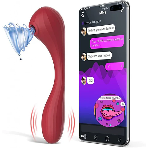 Magic Bobi Vibrador y Succionador de Clítoris control Bluetooth