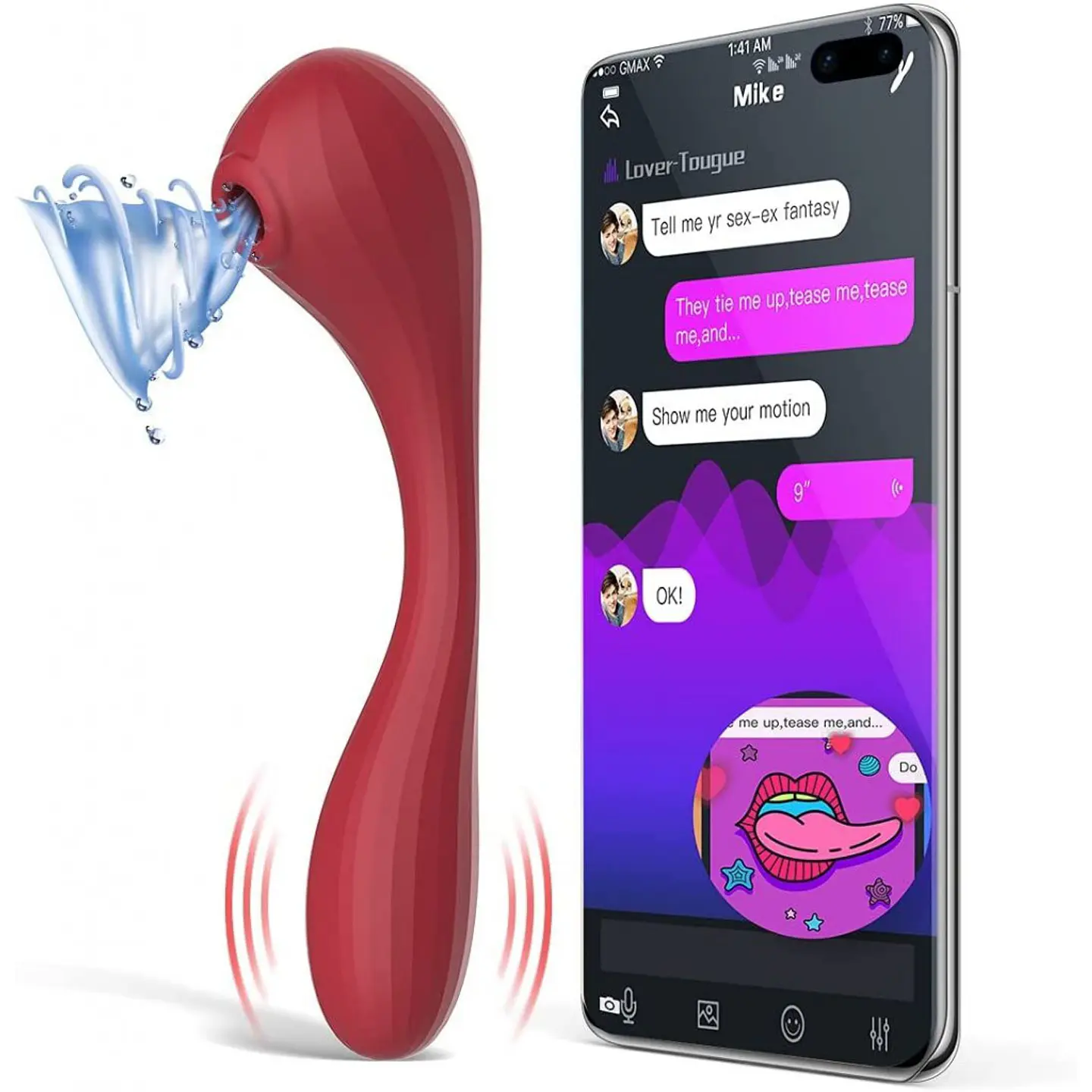 Magic Bobi Vibrador y Succionador de Clítoris control Bluetooth 1