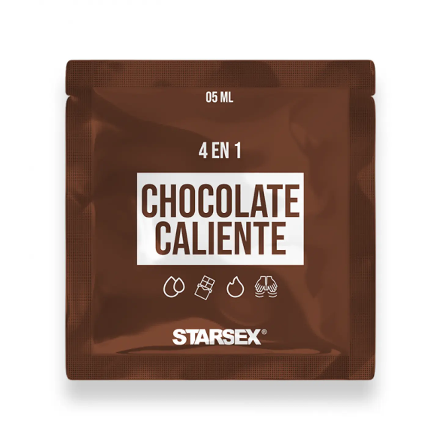 Sachet Lubricante 4 En 1 Chocolate Caliente 5ml 1