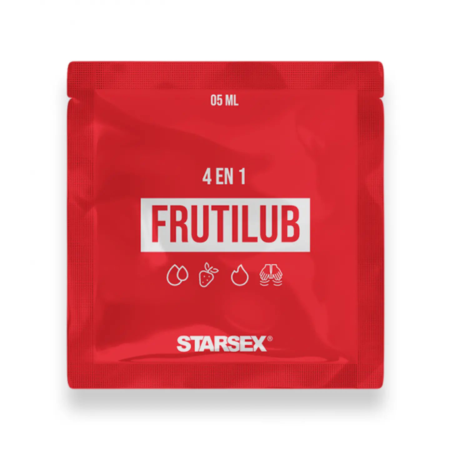 Sachet Lubricante 4 En 1 FrutiLub 5ml 1