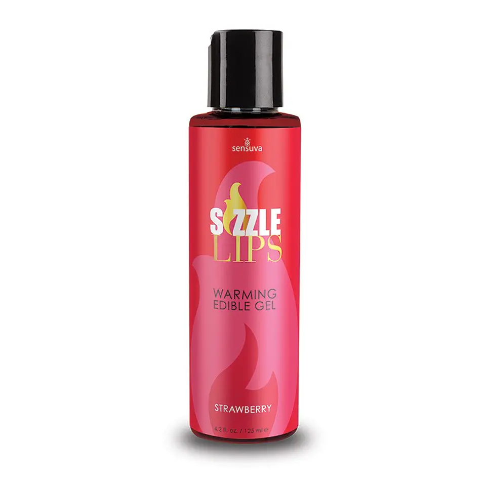 SIZZLE LIPS GEL CÁLIDO COMESTIBLE FRUTILLA 1