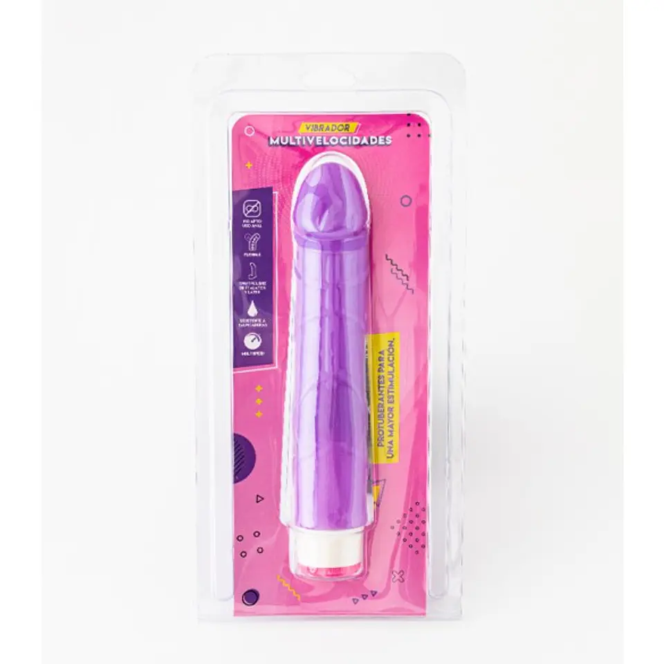 Vibrador Multivelocidades Morado 2