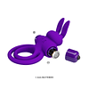 ANILLO CONEJITO VIBRADOR DOBLE MORADO