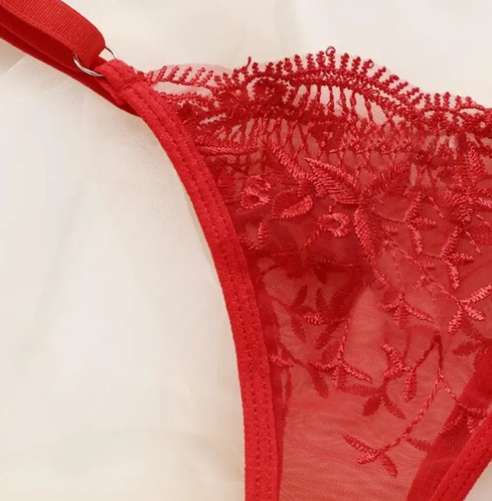 Conjunto Lenceria Rojo 2