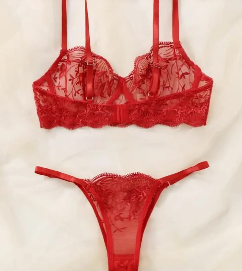 Conjunto Lenceria Rojo 3
