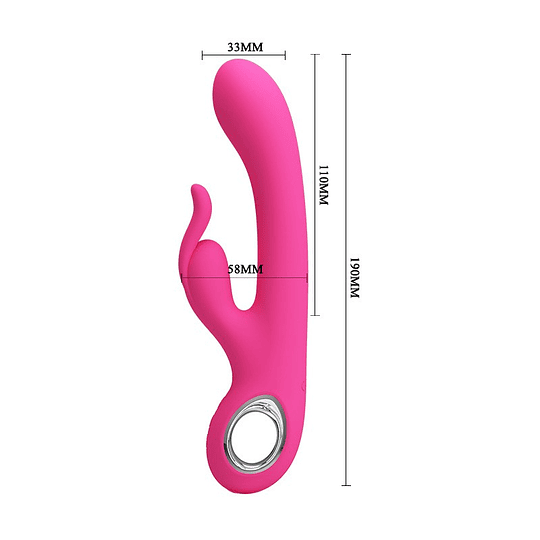 CARINA VIBRADOR DOBLE RECARGABLE - ROSA