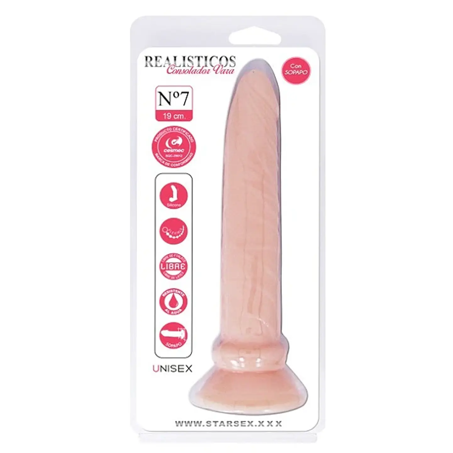 Consolador Realístico Vara Sopapo Nº7 1