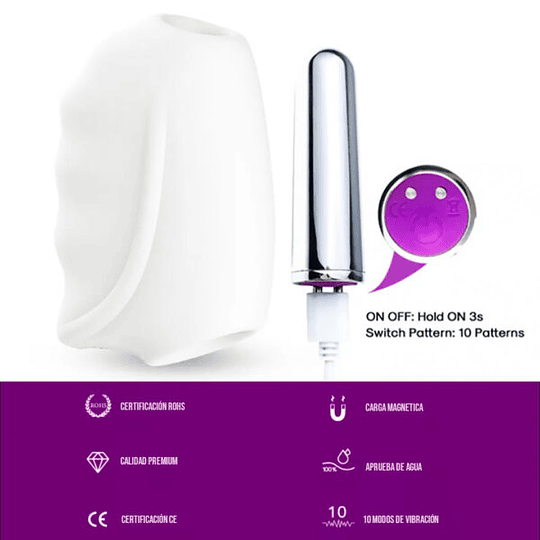 Maturbador Vibrador Masculino Usb 