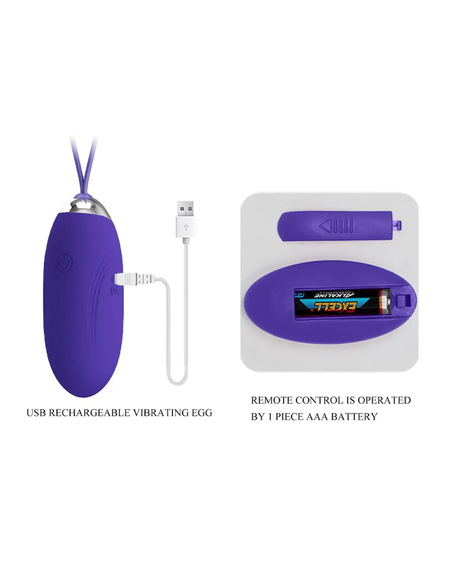 HUEVO VIBRADOR CON CON CONTROL USB 