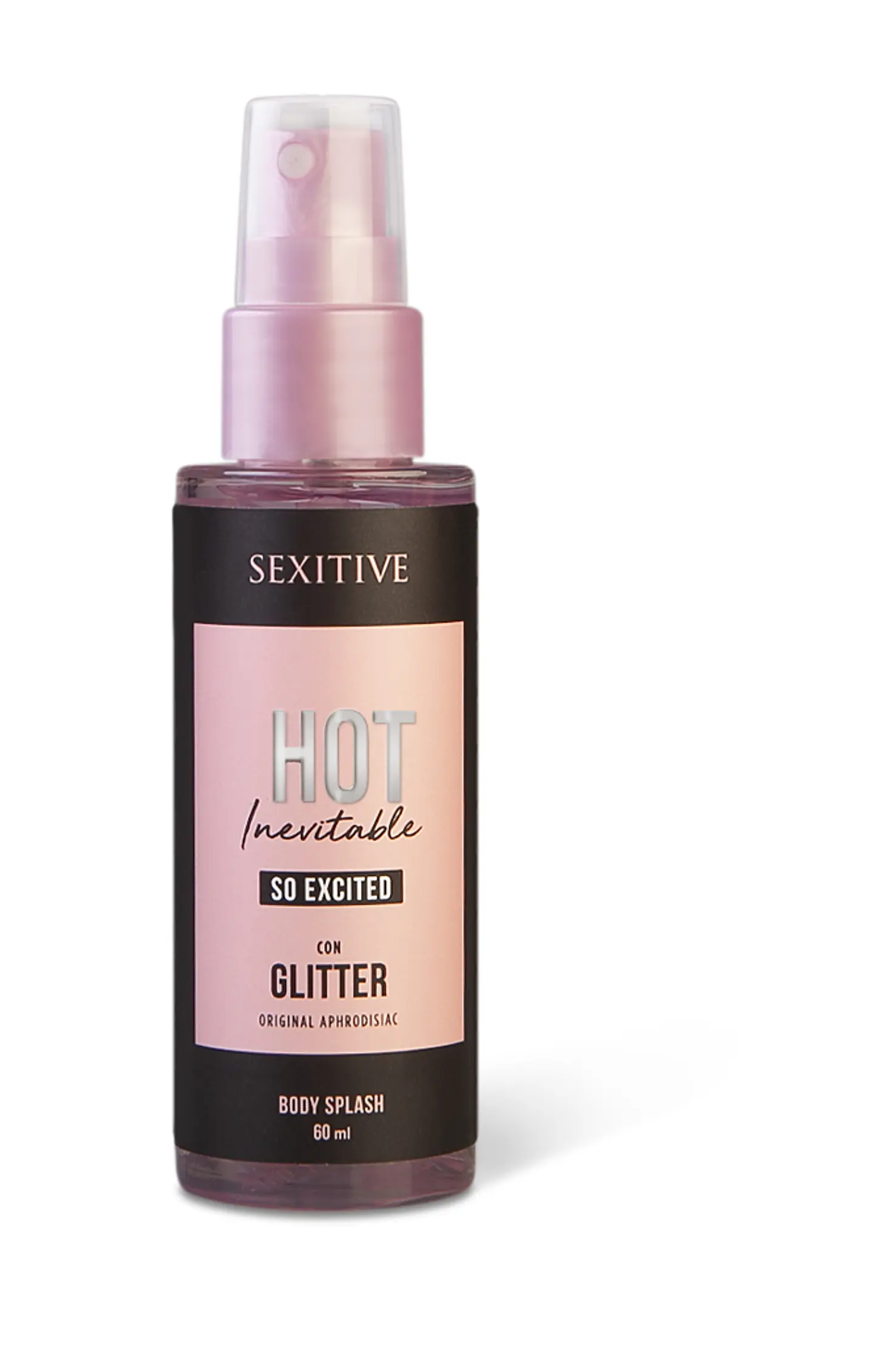 Body Splash Hot Inevitable So Excited con glitter Y Feromonas 1