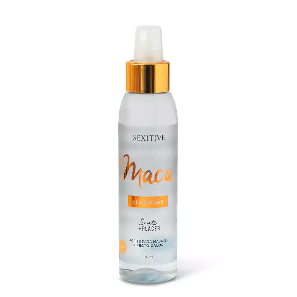 Aceite para masajes efecto calor 