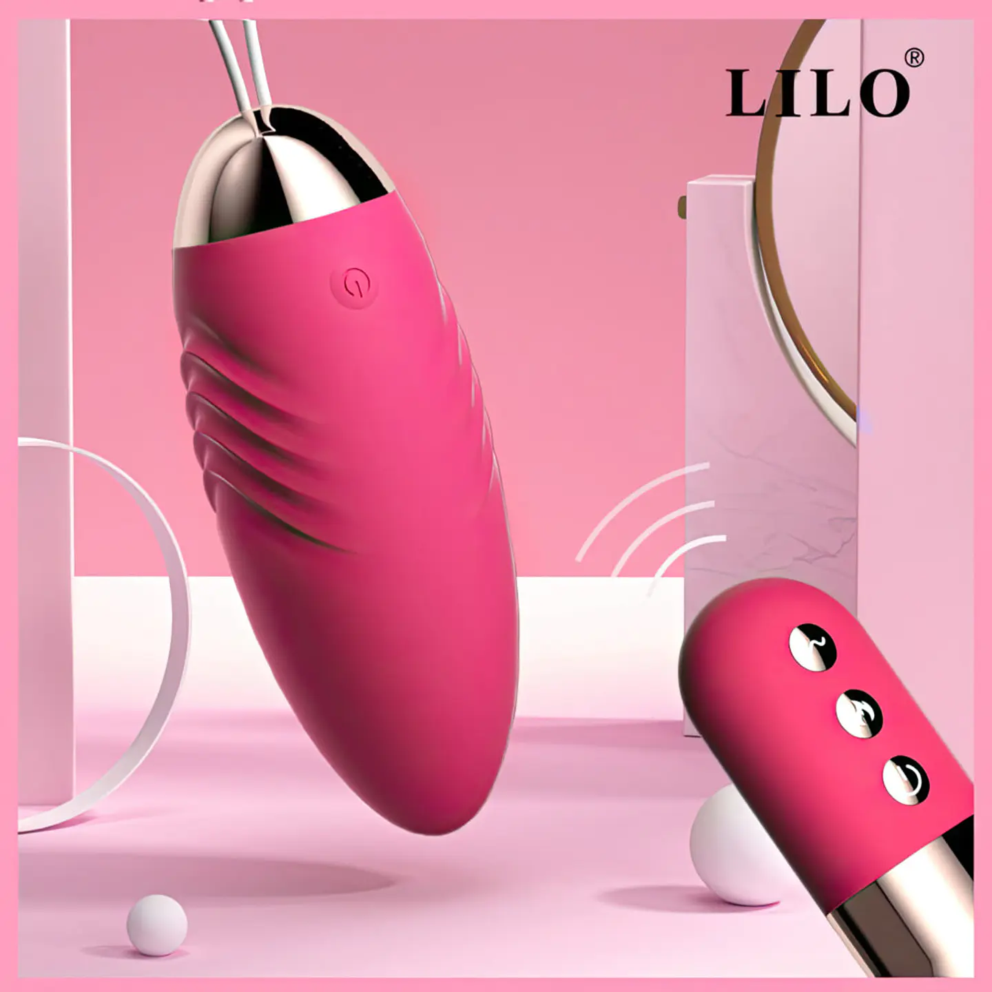 Huevo vibrador a Control  USB 1