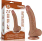 DILDO REALISTA DOBLE CAPA SLIDING-SKIN DONG 7.5 MULATO - Miniatura 1