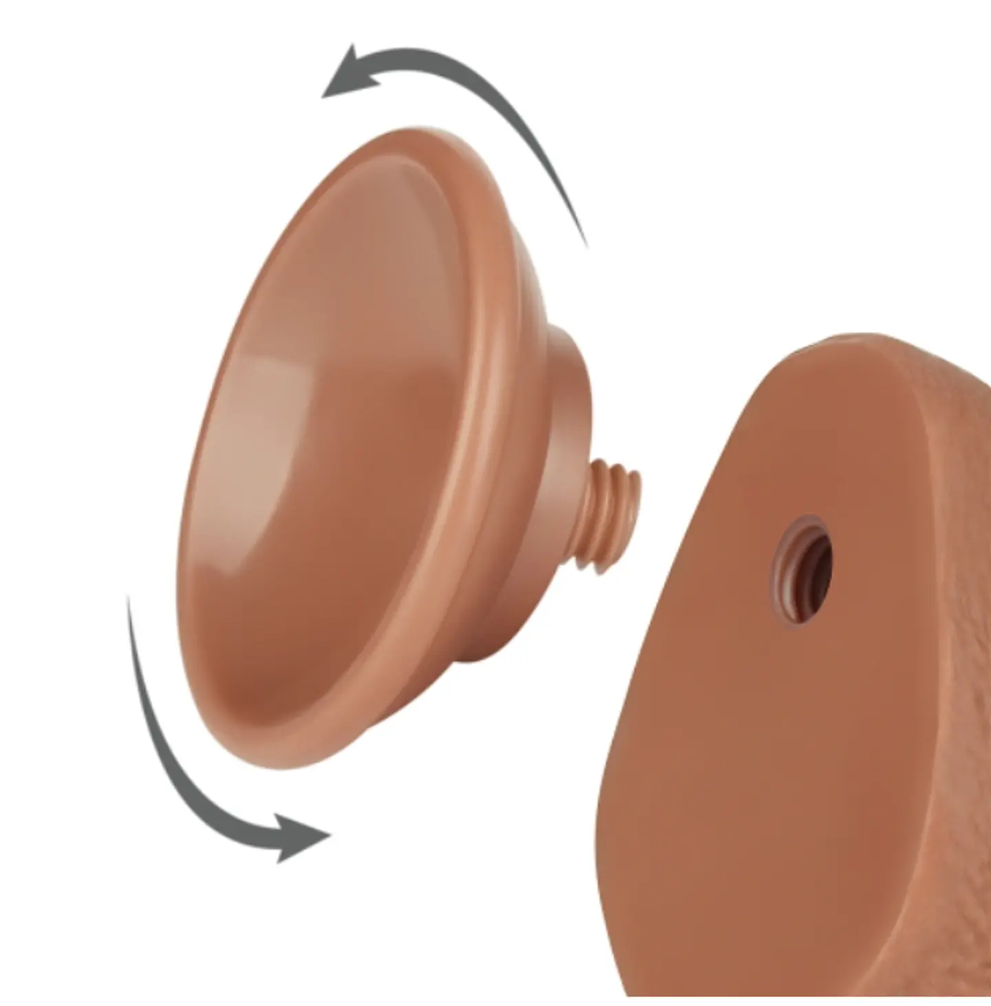 DILDO REALISTA DOBLE CAPA SLIDING-SKIN DONG 7.5 MULATO 4