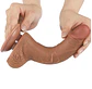 DILDO REALISTA DOBLE CAPA SLIDING-SKIN DONG 7.5 MULATO - Miniatura 5