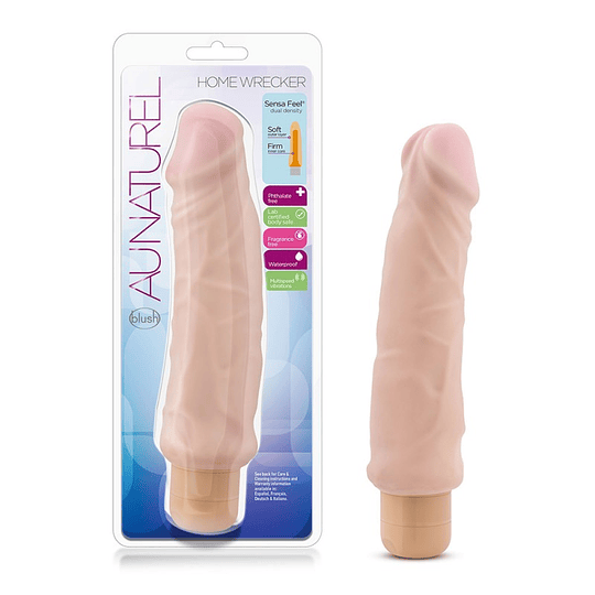 Vibrador Realista Doble Densidad - Au Naturel Home Wrecker