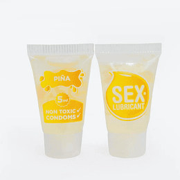 Sachet Lubricante "SexLub" con sabor PIÑA 5 ml