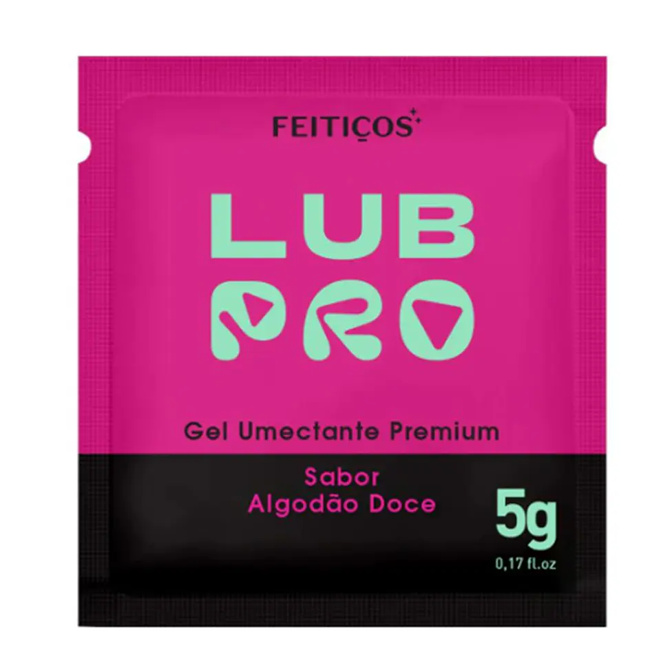 SACHET LUBPRO HOT - SABOR ALGODÓN DULCE-LUB ÍNTIMO PREMIUM - 5ml 1