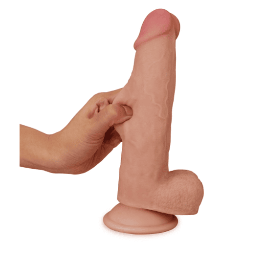 DILDO REALISTA DOBLE CAPA SLIDING-SKIN DONG 8.0