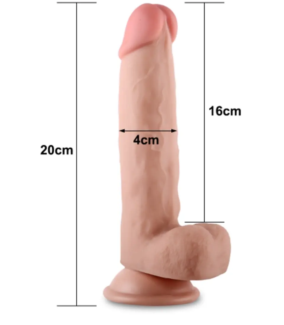DILDO REALISTA DOBLE CAPA SLIDING-SKIN DONG 8.0 2