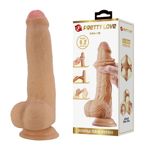 Dildo Draco realista piel deslizable