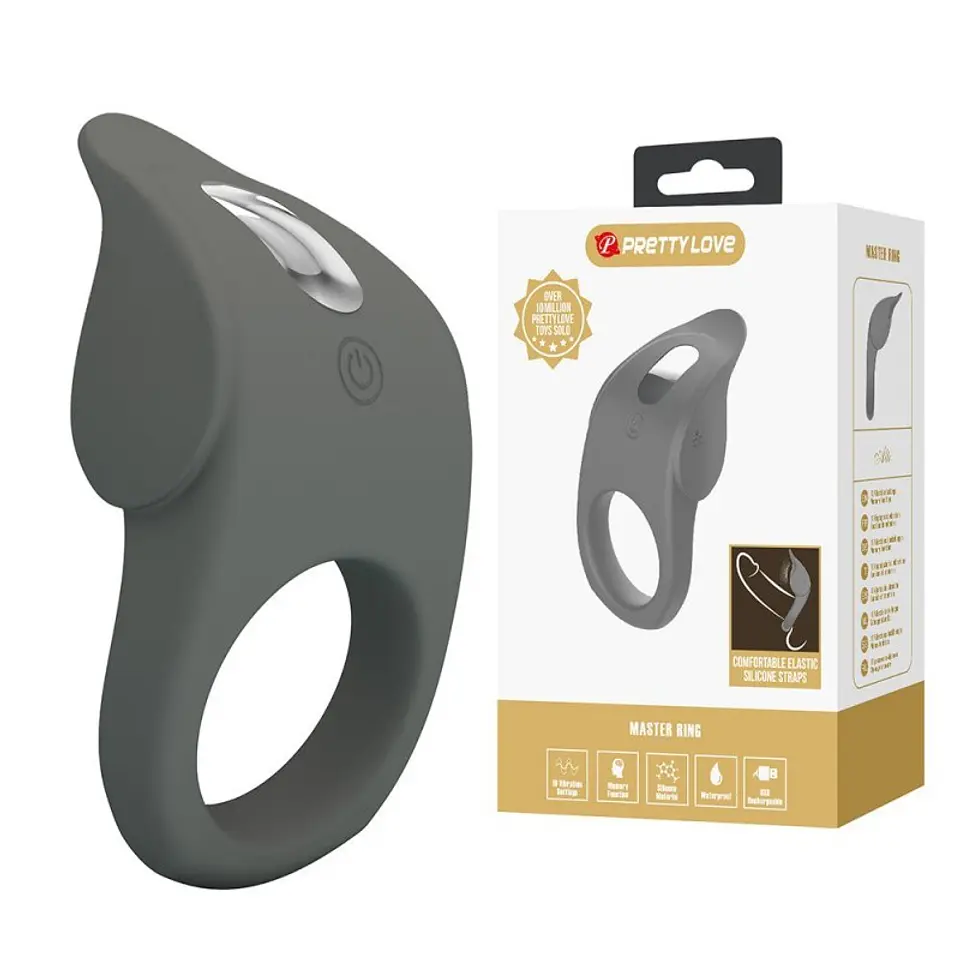 Alto Anillo Vibrador Recargable 1