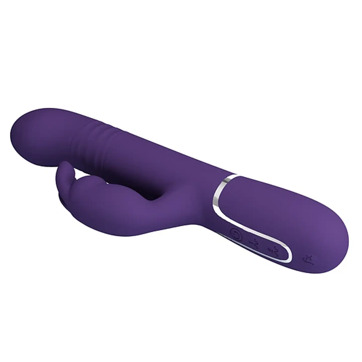 Vibrador Conejo con Empuje y Perlas Vibratorias Giratorias 4