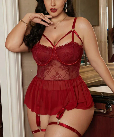 CONJUNTO EXTRA LINDA CON PORTALIGAS BURDEO