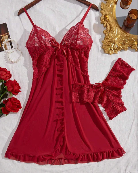BABY DOLL PANTALETAS BURDEO