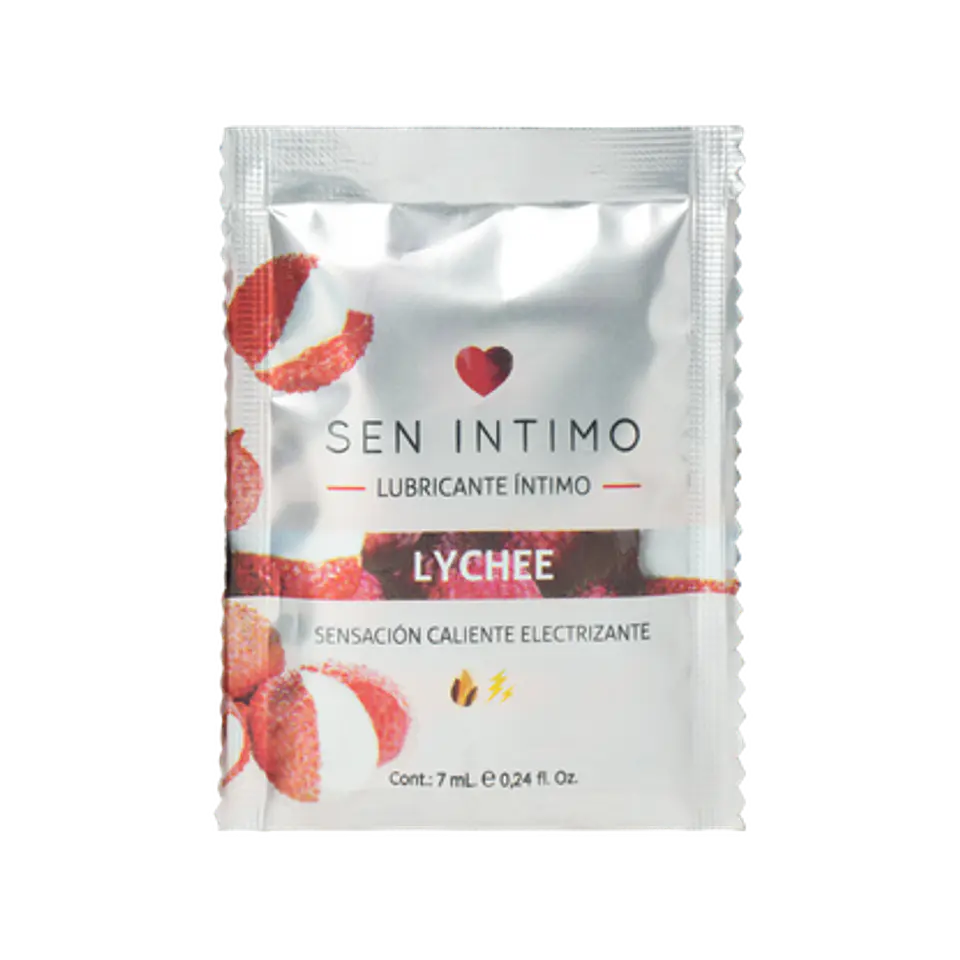 Sachet Lubricante Estimulante Electrizante Caliente Lychee 7 ml 1