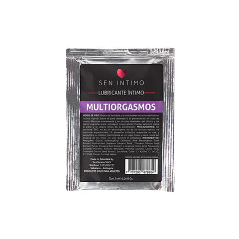 Sachet Lubricante intimo Multiorgasmos 7 ML