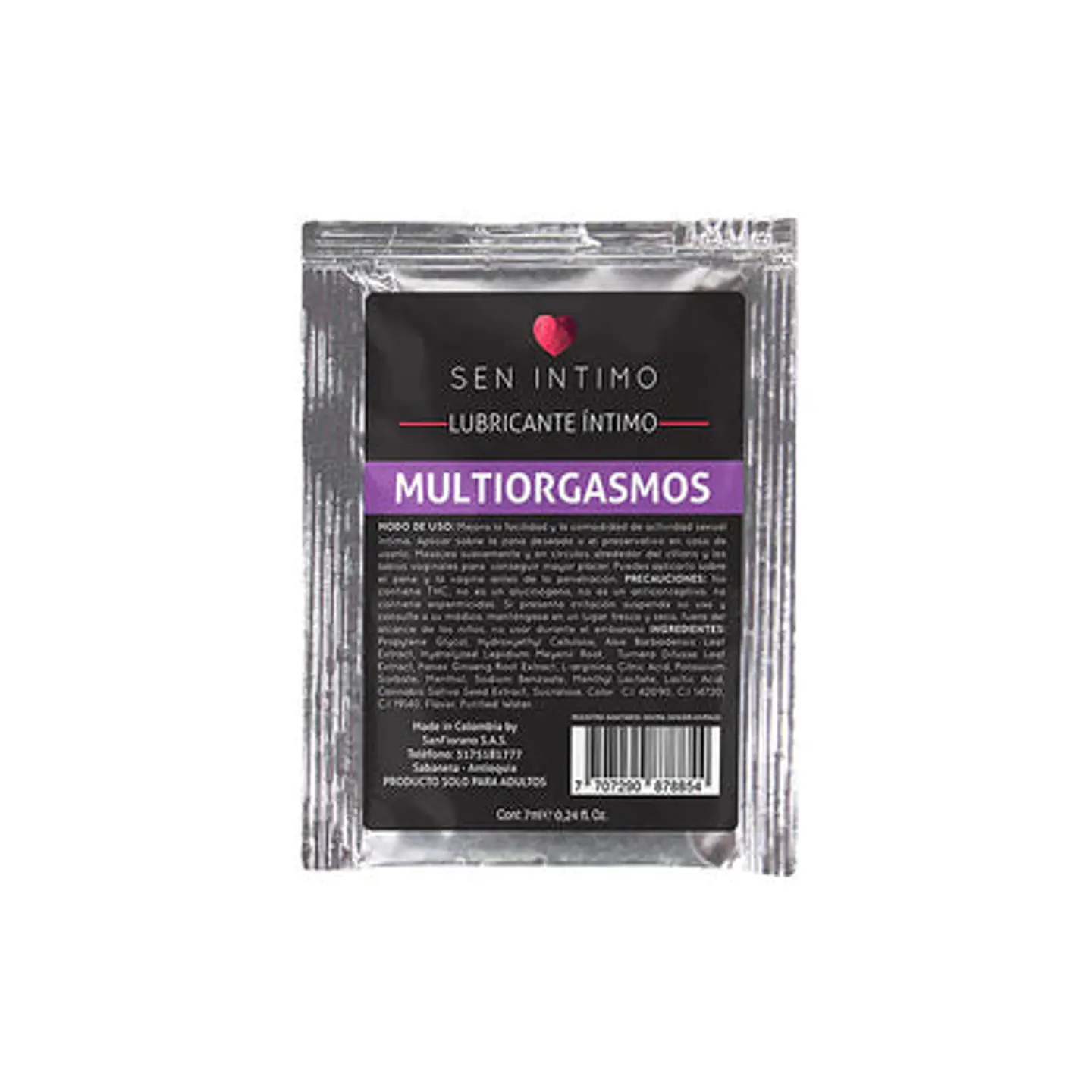 Sachet Lubricante intimo Multiorgasmos 7 ML 1