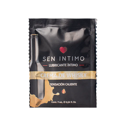 Sachet Lubricante Sabor Crema De Whisky - Efecto Calor Sen Intimo 7 ml