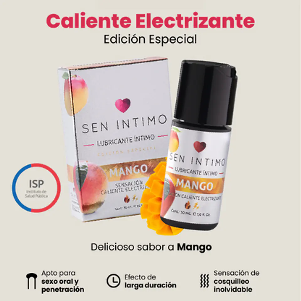 Gel Lubricante / Estimulante Electrizante Mango - SEN INTIMO 2