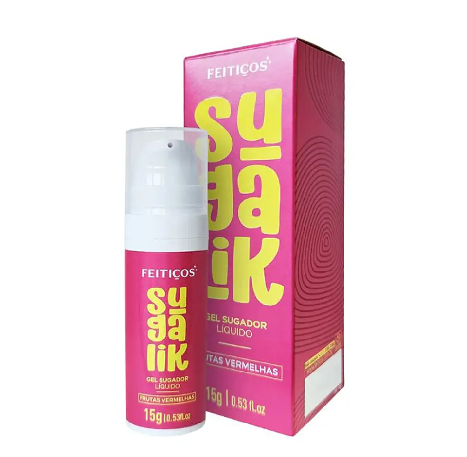 SUGALIK-  SUCCIONADOR LÍQUIDO-ESTIMULANTE CLITORIAL SABOR  FRUTOS ROJOS 15g 2