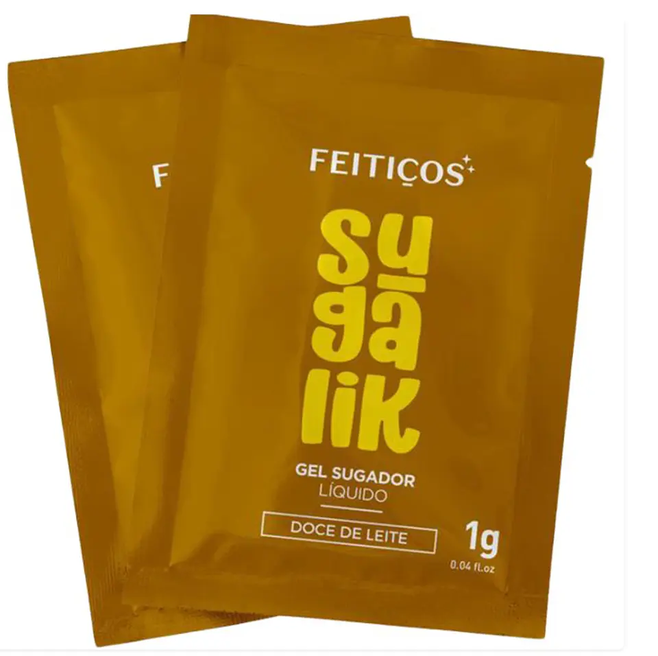 SACHET SUGALIK- SUCCIONADOR LÍQUIDO ESTIMULANTE CLITORIAL SABOR - DULCE DE LECHE 1g 1